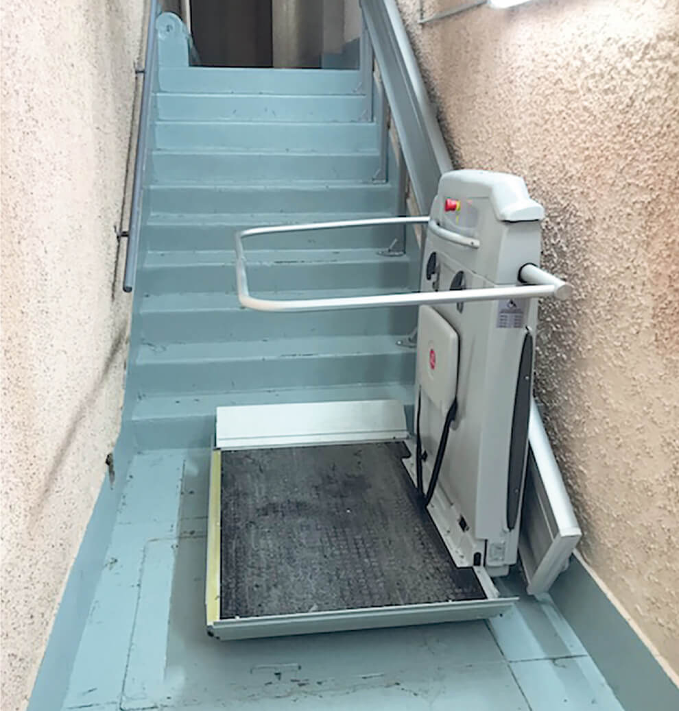 Réalisation - Silver Access, plateforme monte escalier à Brest, Landerneau, Morlaix